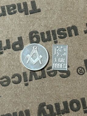 1 Gram 📐📏 Fine Silver Coin .999